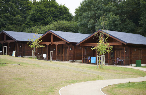 log cabins at Danbury