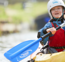 girl kayaking