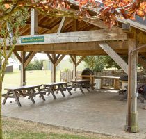 Outdoor classroom and pizza oven