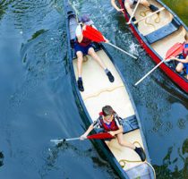 2 canoes on the river stort